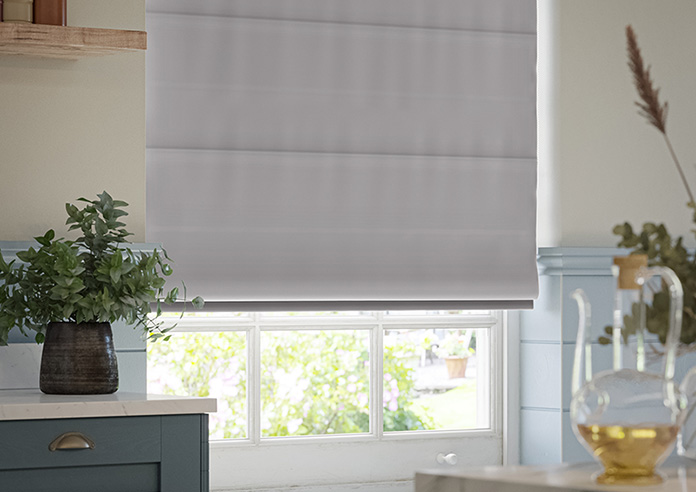 Luxe Velvet, Silver - Roman Blind - Image 5